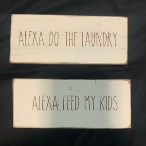 Wood decor signs